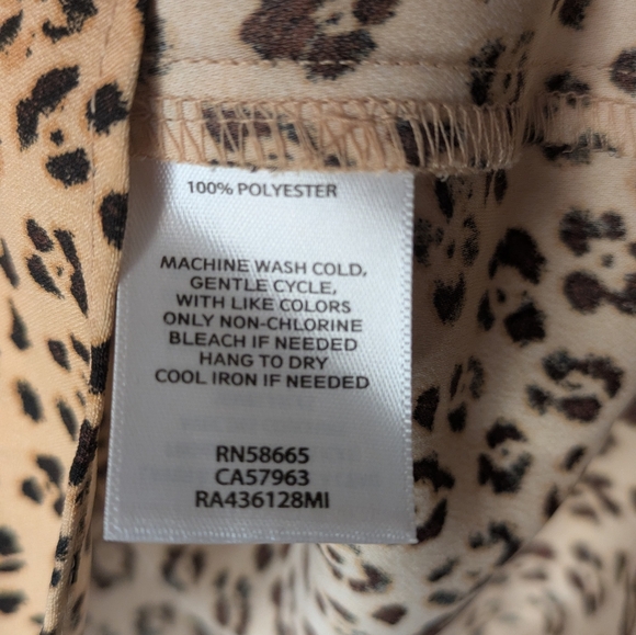 Rachel Parcell Leopard Print Ruffle Blouse - Picture 6 of 7